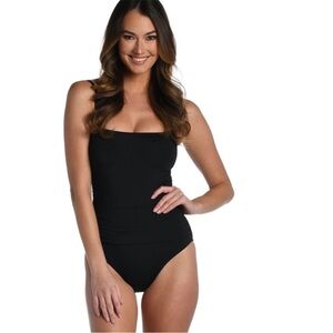 LA BLANCA Island Goddess Lingerie One Piece - Solid Sz 6